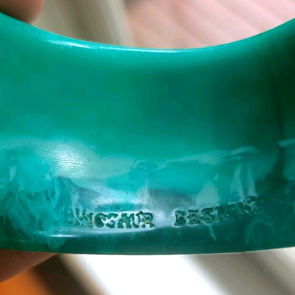 Dinosaur Designs Turquoise Resin Bangle - Picture 2 of 3